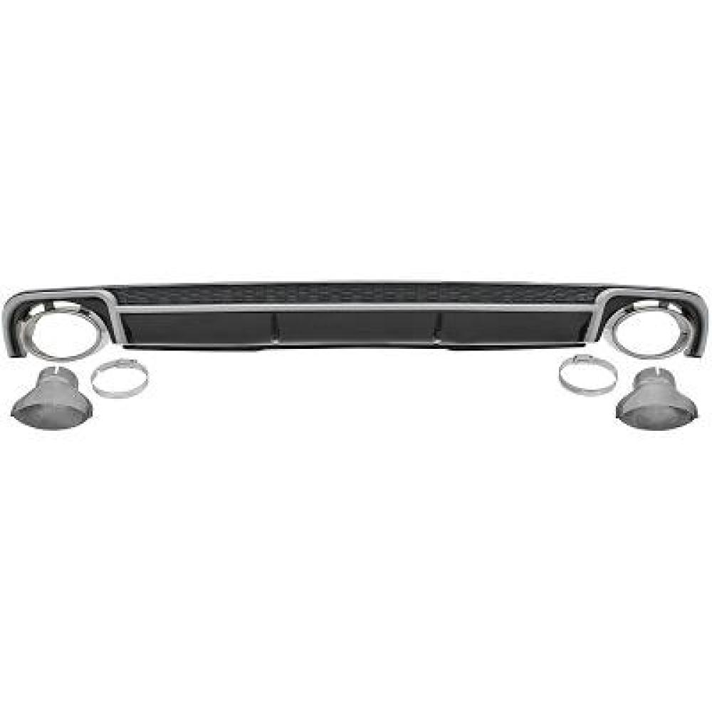 Enjoliveur, pare-chocs arrière — Audi A4 Berline/Avant (B9) (2015-2019)