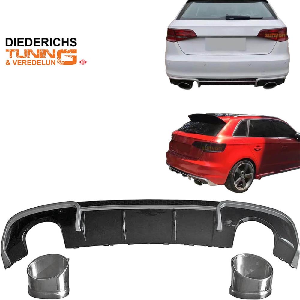 Pare-chocs arrière — Audi A3 Berline/Sportback/Cabrio (2012-2016) — vue 2
