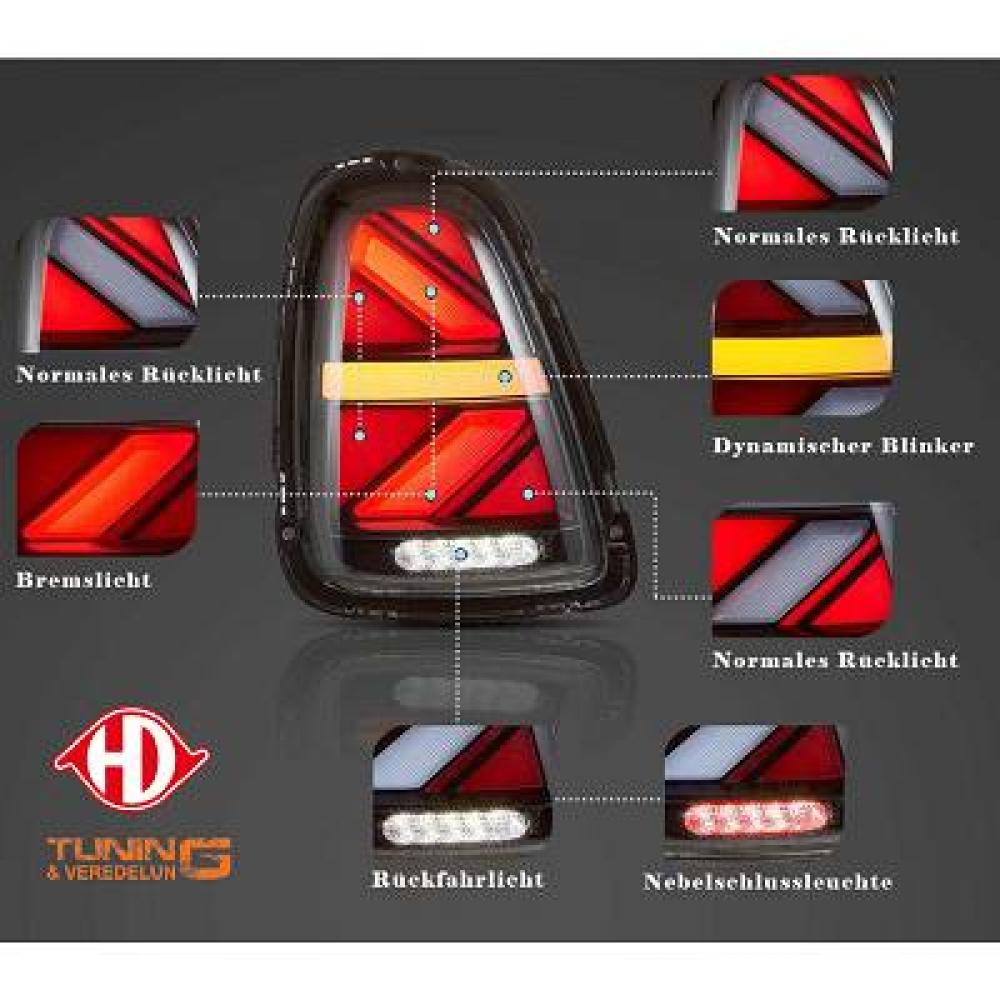 Kit de feux arrières arrière — BMW Mini One Cooper Clubman (2006-2016) (+3)
