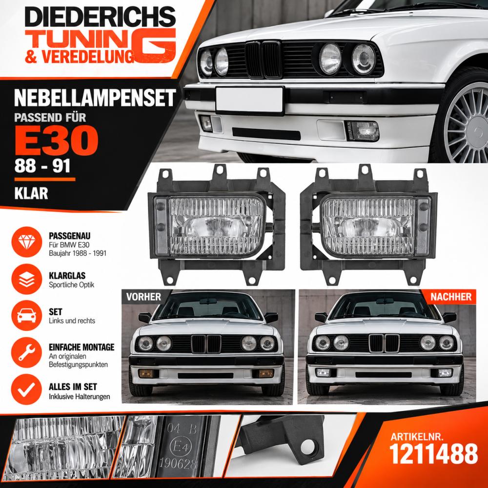 Kit de projecteurs antibrouillard — BMW Série 3 (E30) (1982-1994) — vue 3