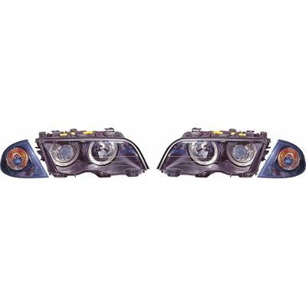 Kit de projecteurs principaux — BMW Série 3 (E46) Berline/Touring (1998-2001) — réf. 1214480