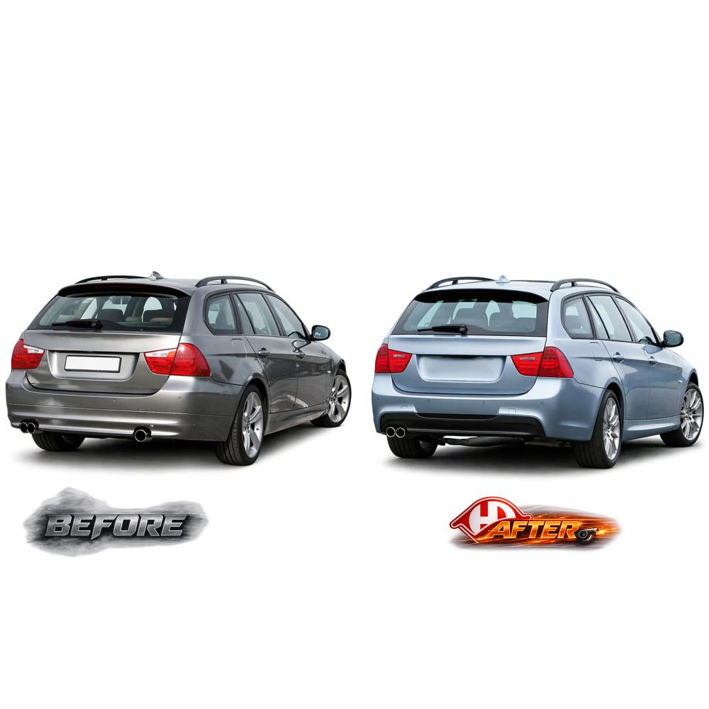 Pare-chocs arrière — BMW Série 3 (E90/91) Berline/Touring/Coupé (2005-2008) — vue 3