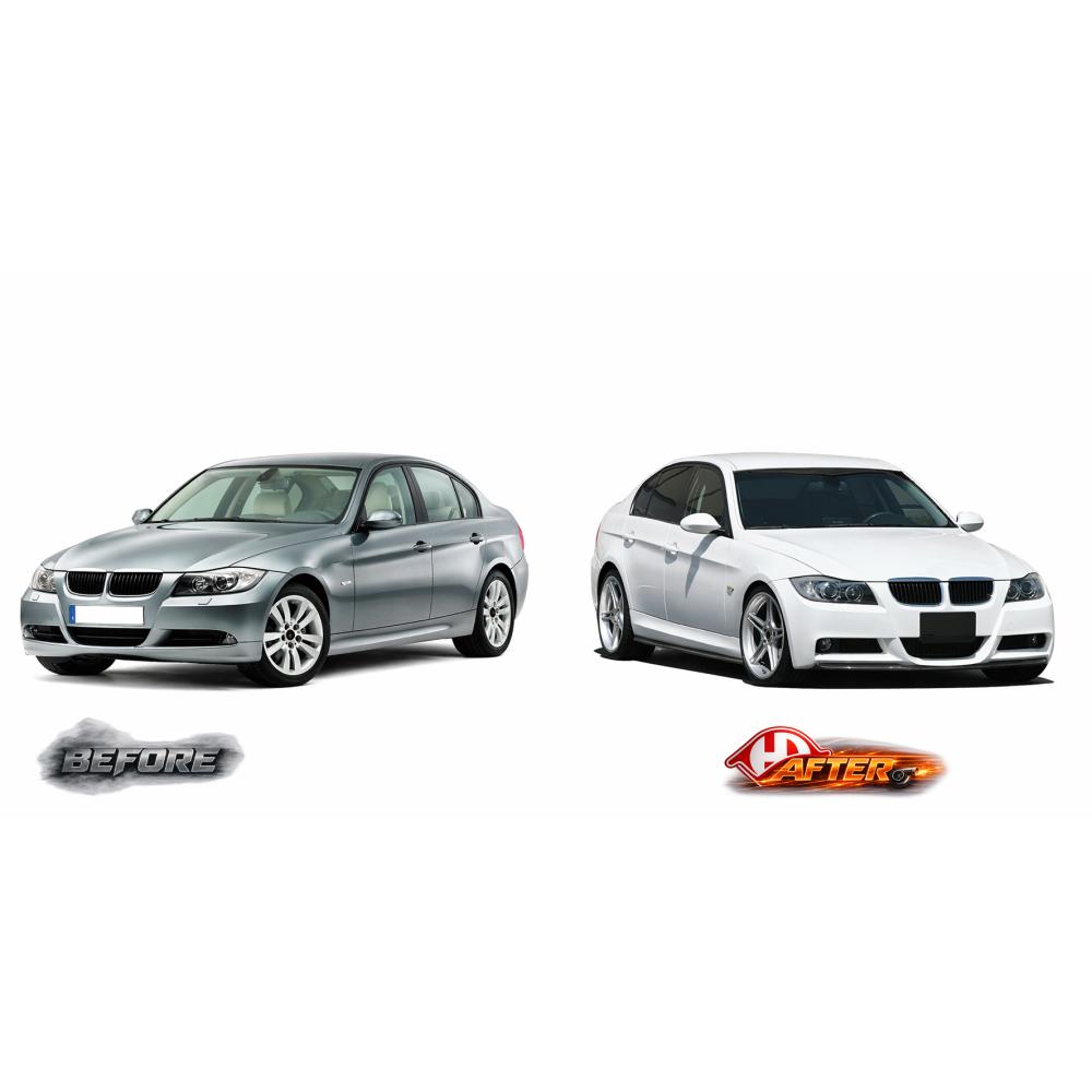 Pare-chocs avant — BMW Série 3 (E90/91) Berline/Touring/Coupé (2005-2008) — vue 3