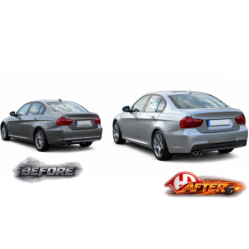Pare-chocs arrière — BMW Série 3 (E90/91) Berline/Touring/Coupé (2005-2008) — vue 3