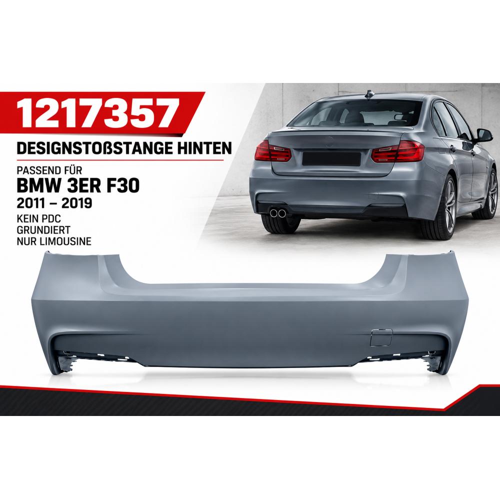 Pare-chocs arrière — BMW Série 3 Berline/Touring (F30/31) (2011-2015) — vue 2