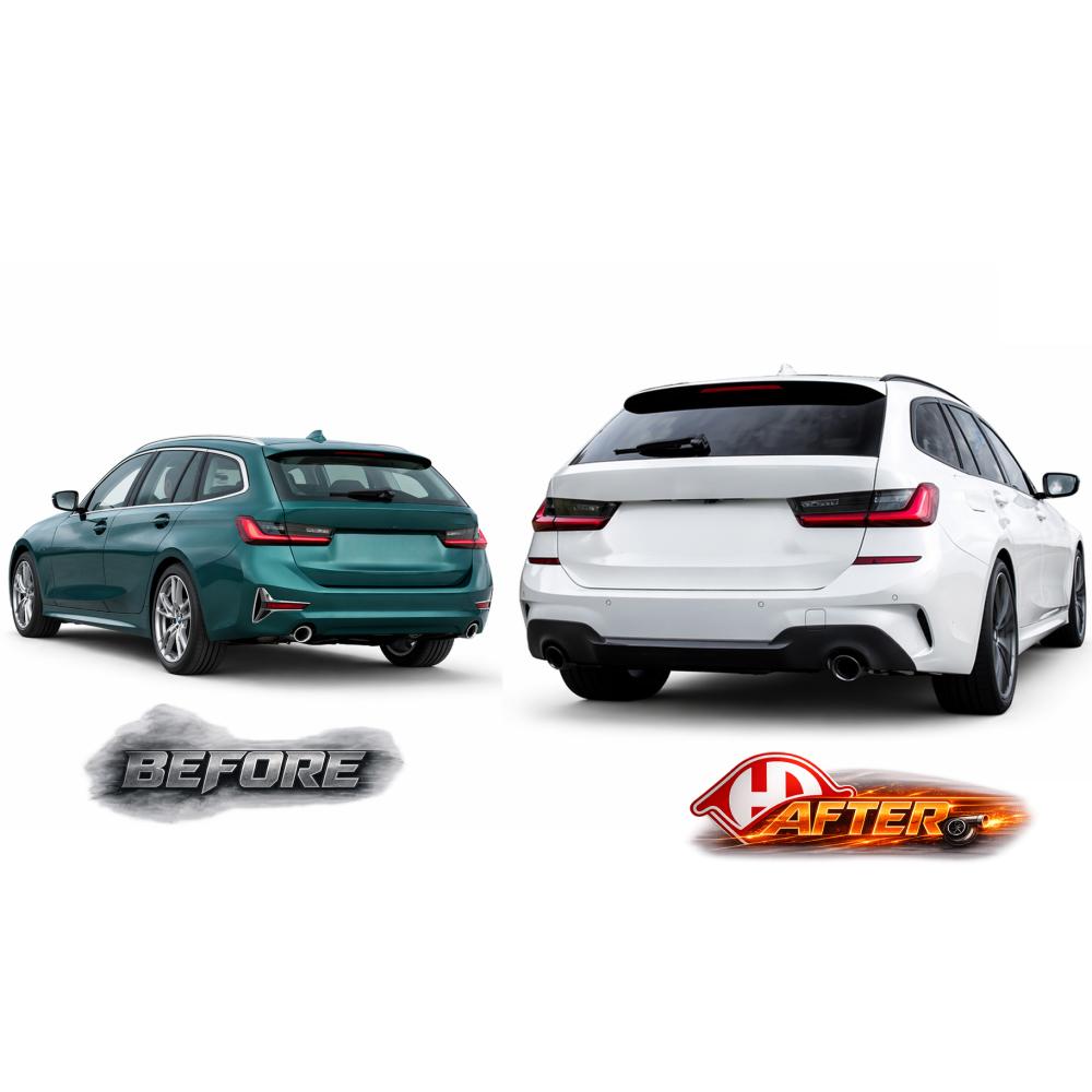 Pare-chocs arrière — BMW Série 3 Berline/Touring (G20) (2019-2022) — vue 3