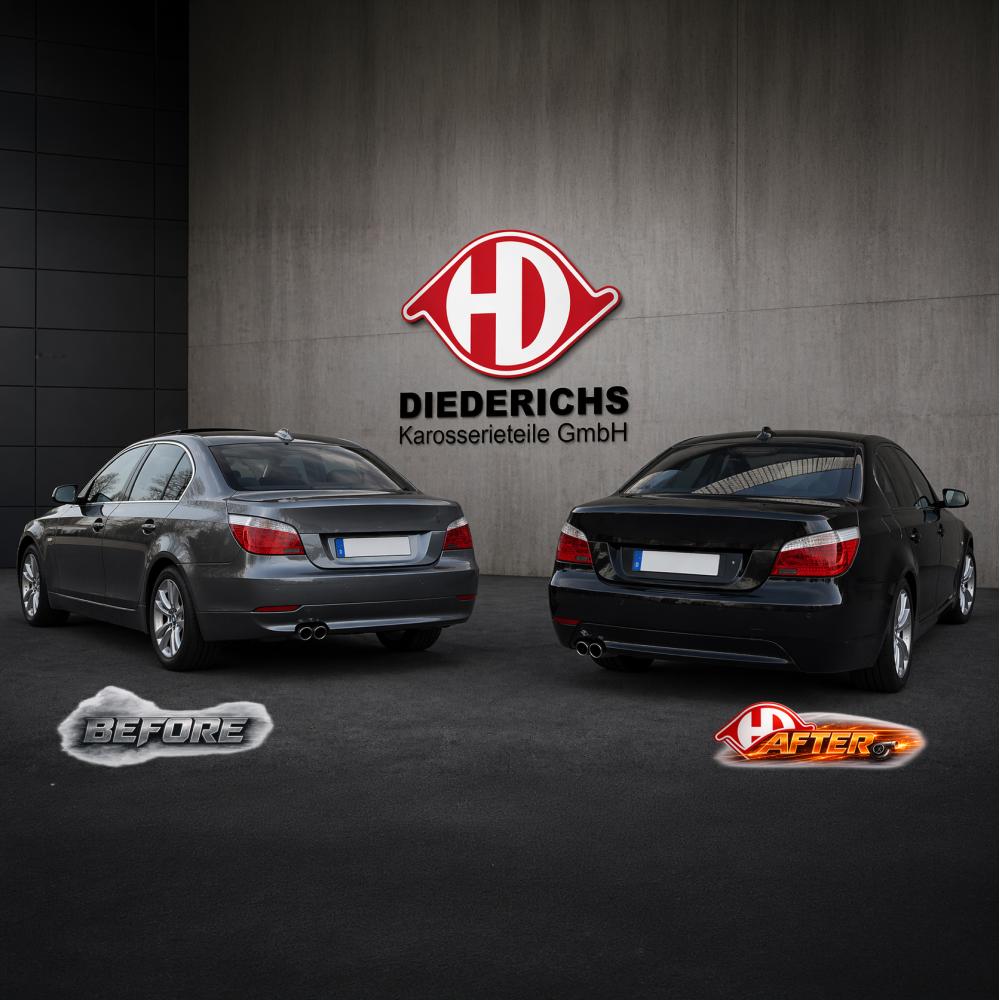 Pare-chocs arrière — BMW Série 5 (E60/61) (2003-2007) — vue 3