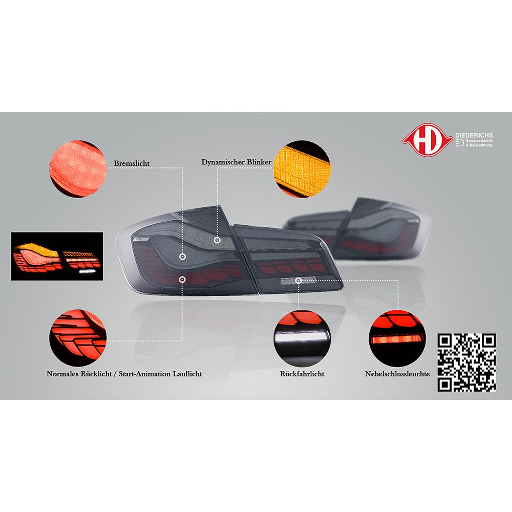Kit de feux arrières arrière — BMW Série 5 (F10/11 LCI) (2013-2017) — vue 2