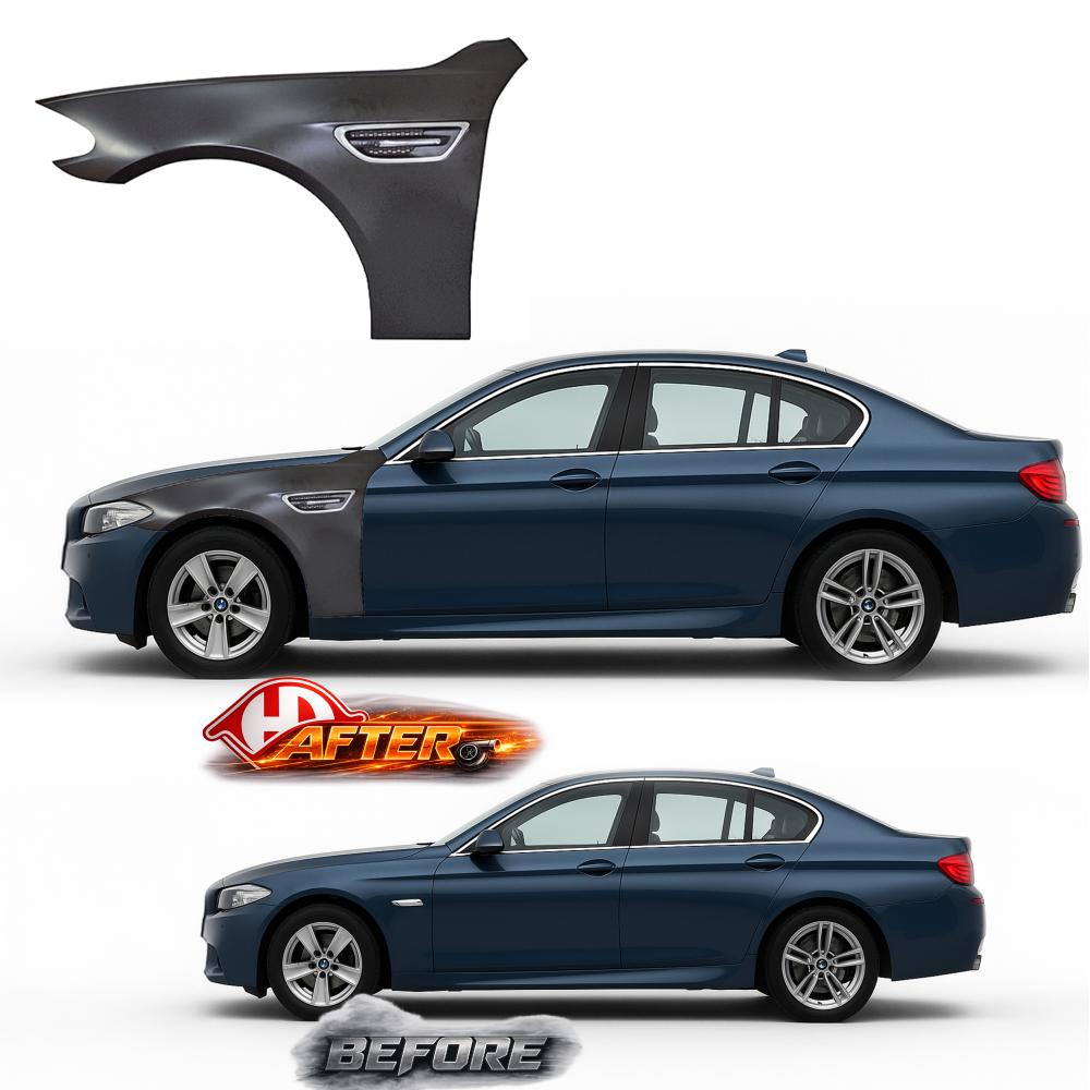 Aile avant gauche — BMW Série 5 (F10/11 LCI) (2013-2017) — vue 2