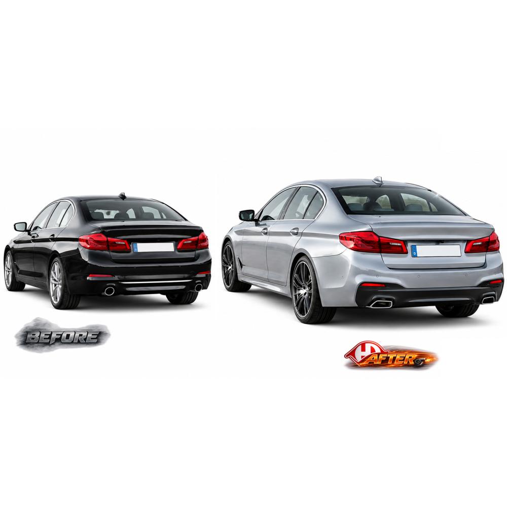Pare-chocs arrière — BMW Série 5 (G30/31) (2017-2020) — vue 3