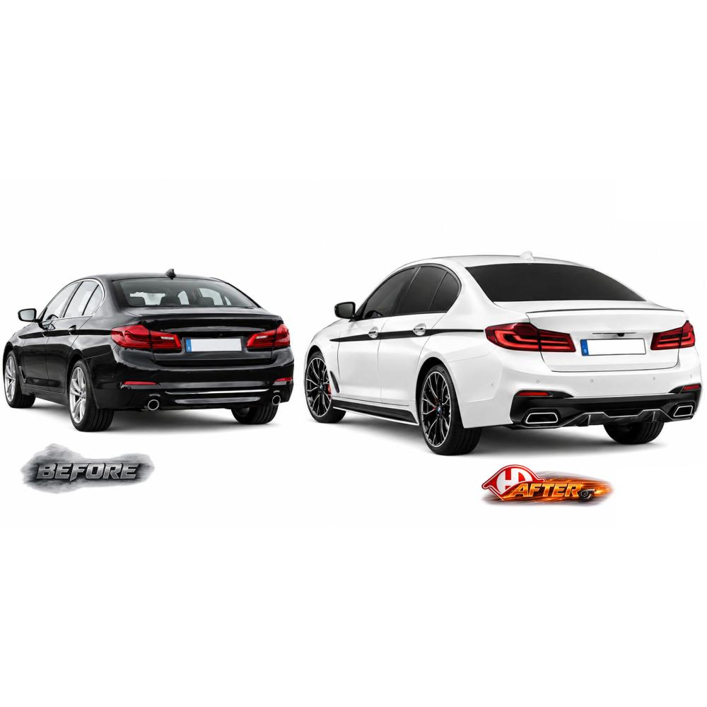 Pare-chocs arrière — BMW Série 5 (G30/31) (2017-2020) — vue 3