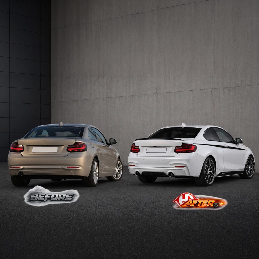 Pare-chocs arrière — BMW Série 2 (F22/F23/F87) (2013-2020) — vue 3