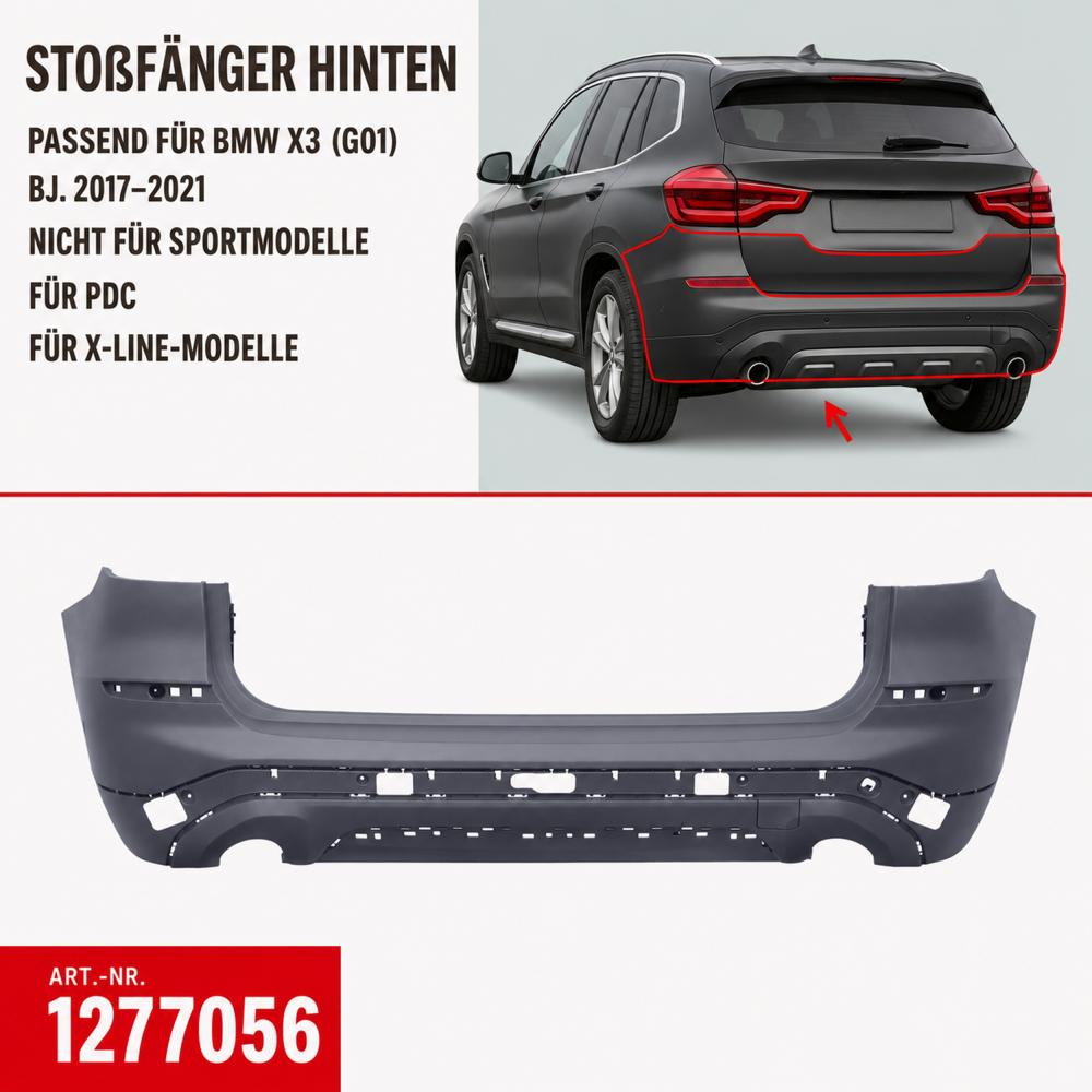 Pare-chocs arrière — BMW X3 (G01) (2017-…) — vue 4