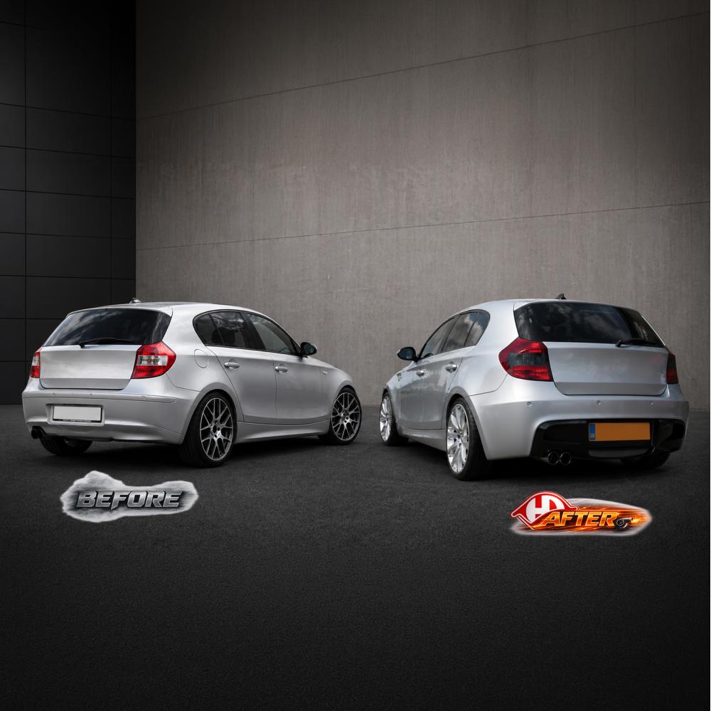 Pare-chocs arrière — BMW Série 1 (E81/82/87/E88) (2004-2011) — vue 3