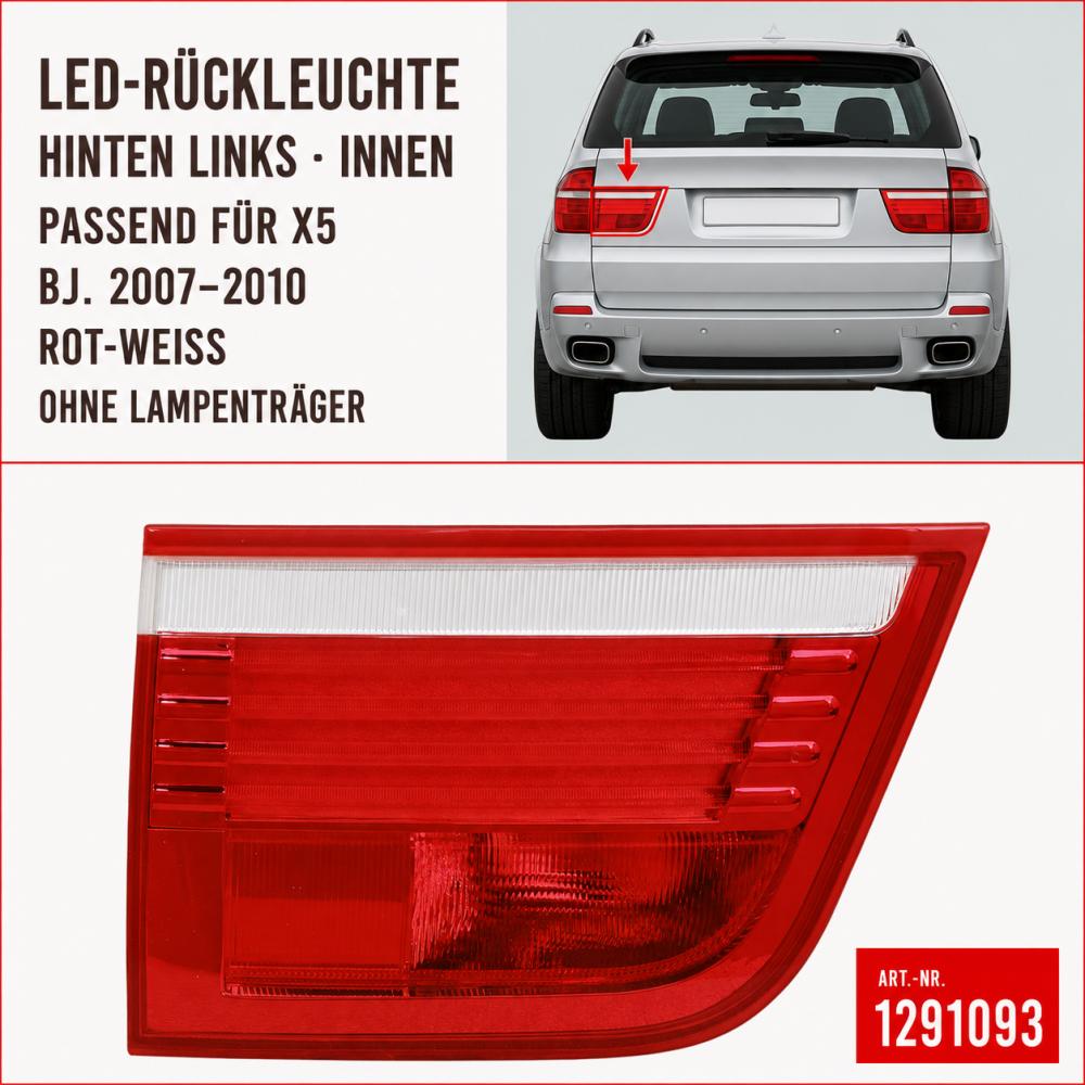 Feu arrière gauche — BMW X5 (E70) (2007-2010) — vue 2