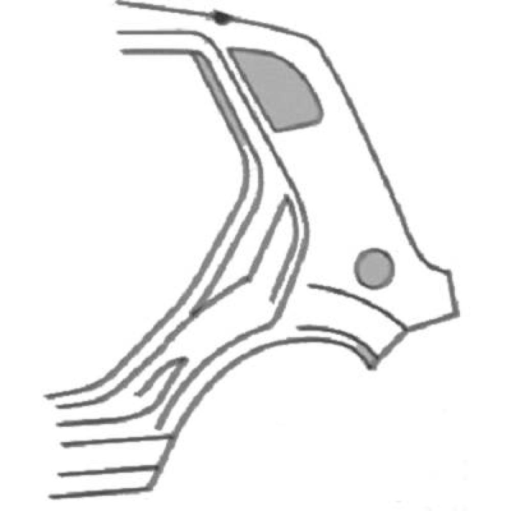 Panneau latéral gauche — Ford Fiesta (2002-2005) — réf. 1404037