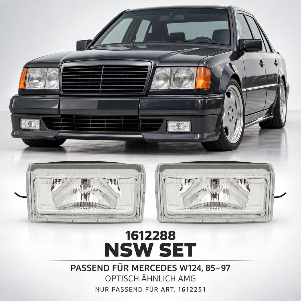 Projecteur antibrouillard gauche — Mercedes-Benz 200-300E (W124) (1984-1997) — vue 2