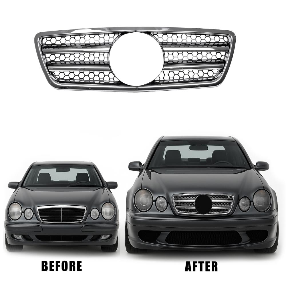 Grille de radiateur — Mercedes-Benz E-Classe (W210) (1995-2002) — vue 2