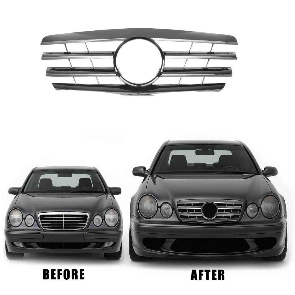 Grille de radiateur — Mercedes-Benz E-Classe (W210) (1995-2002) — vue 2