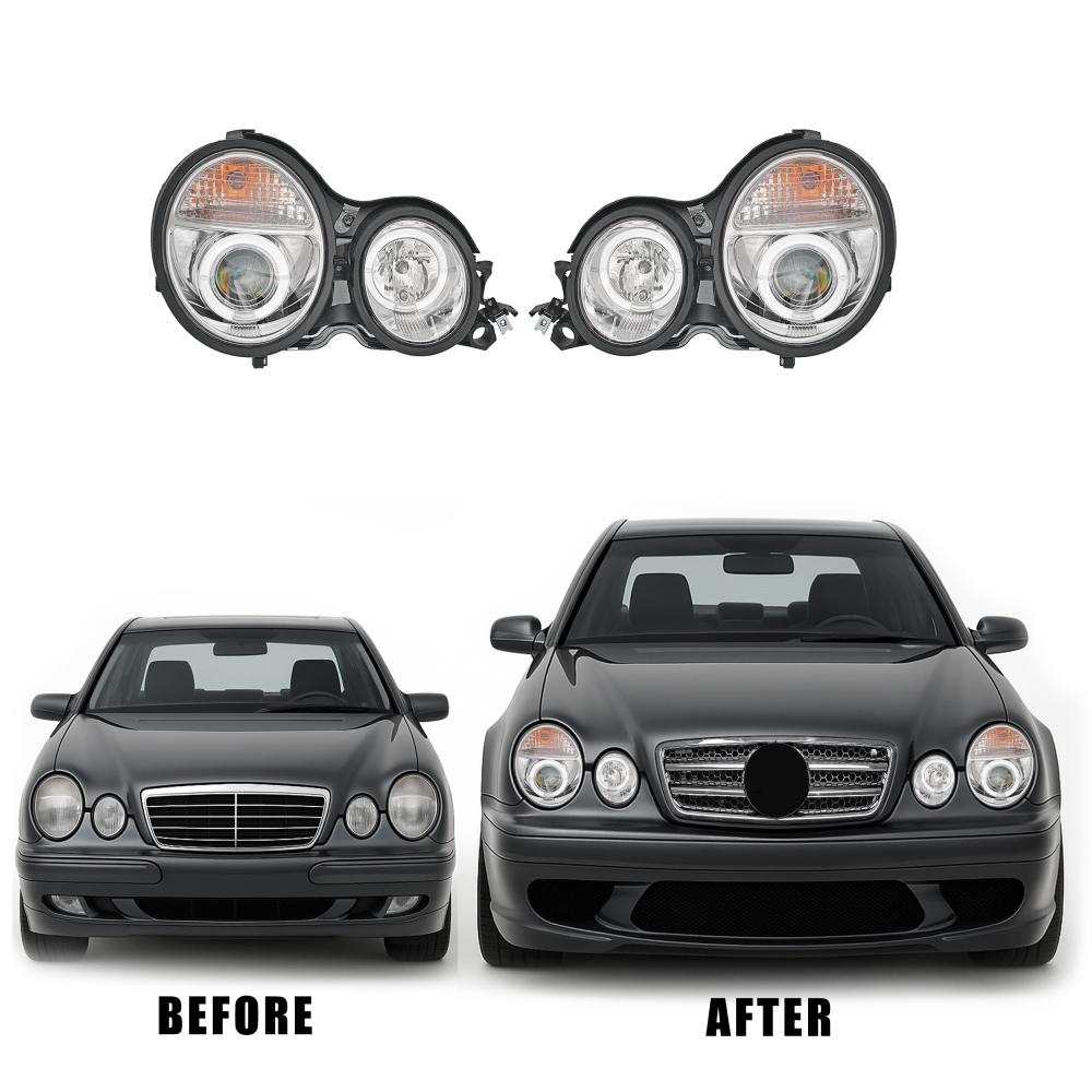 Kit de projecteurs principaux — Mercedes-Benz E-Classe (W210) (1995-2002) — vue 2