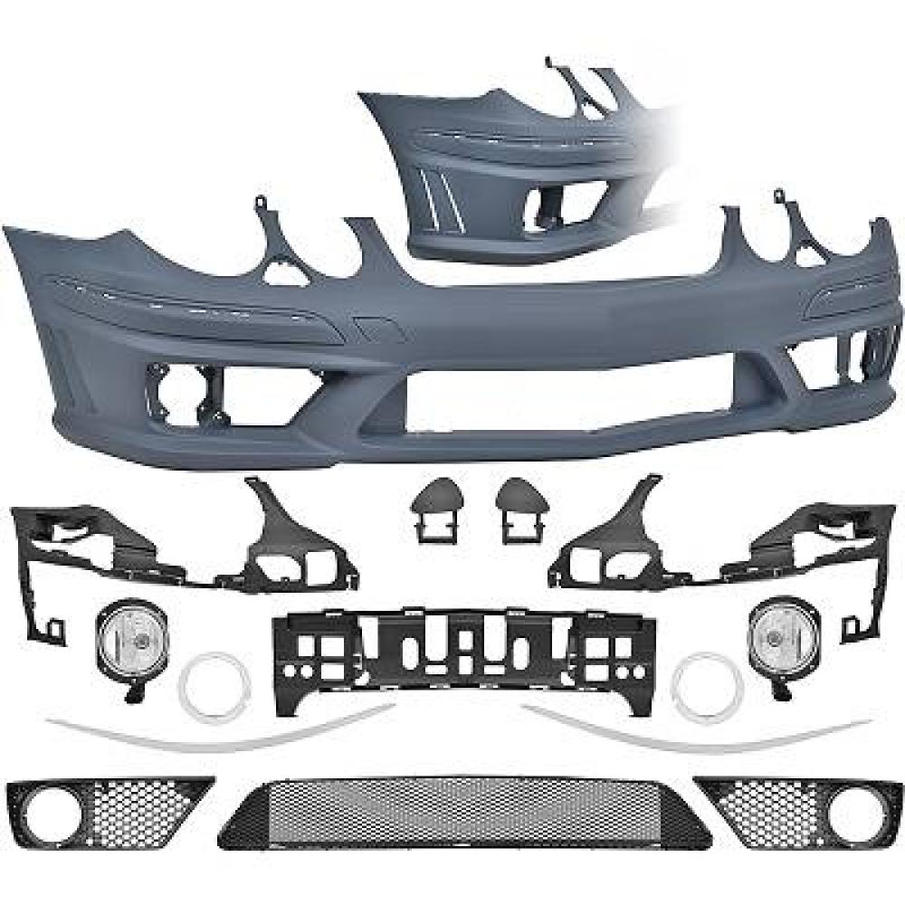 Pare-chocs avant — Mercedes-Benz E-Classe E220-500 W211 (2006-2009) — réf. 1615350