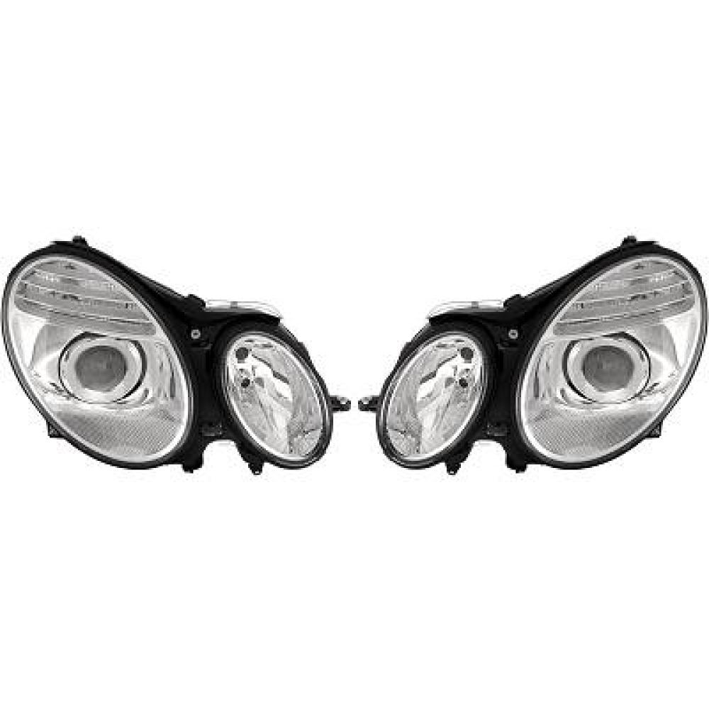 Kit de projecteurs principaux — Mercedes-Benz E-Classe E220-500 W211 (2002-2006) — réf. 1615380