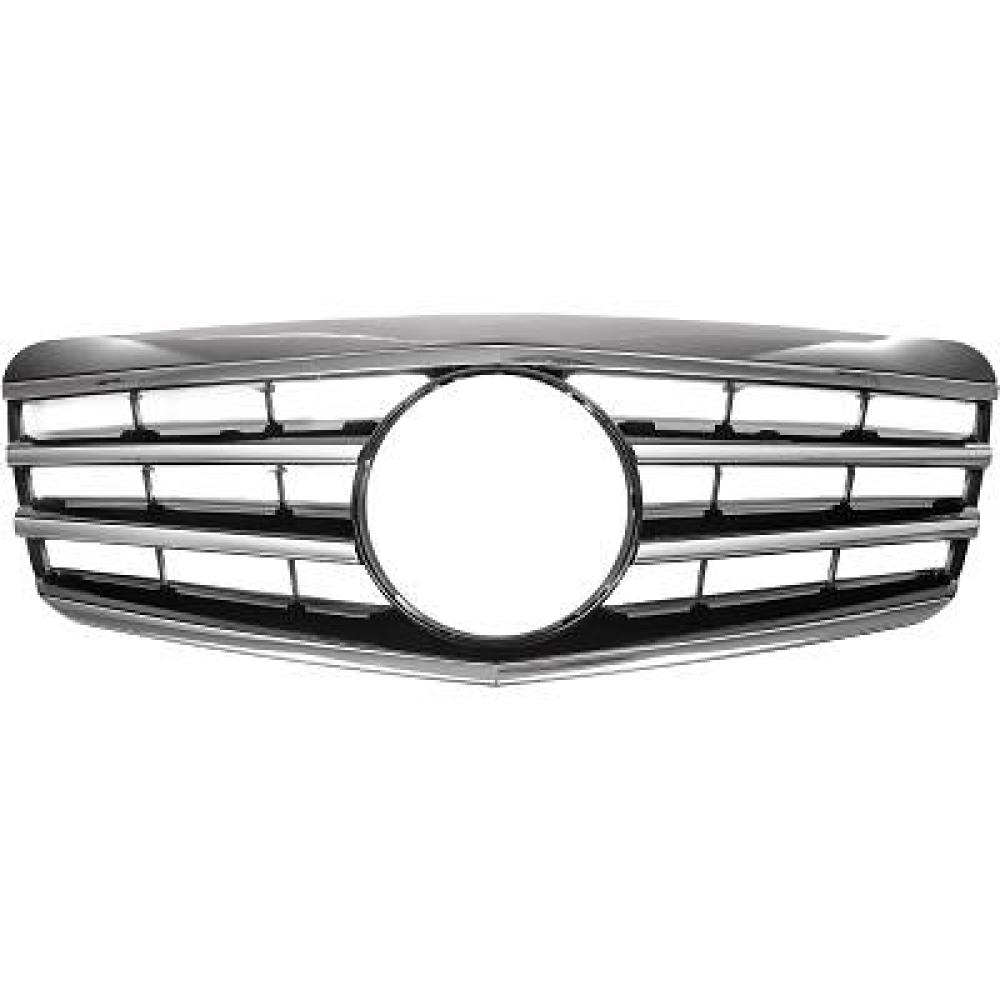 Grille de radiateur — Mercedes-Benz E-Classe E220-500 W211 (2006-2009) — réf. 1615440