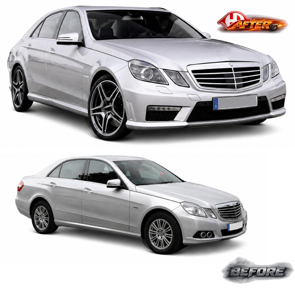Pare-chocs avant — Mercedes-Benz E-Classe E220-500 W212 (2009-2013) — vue 3
