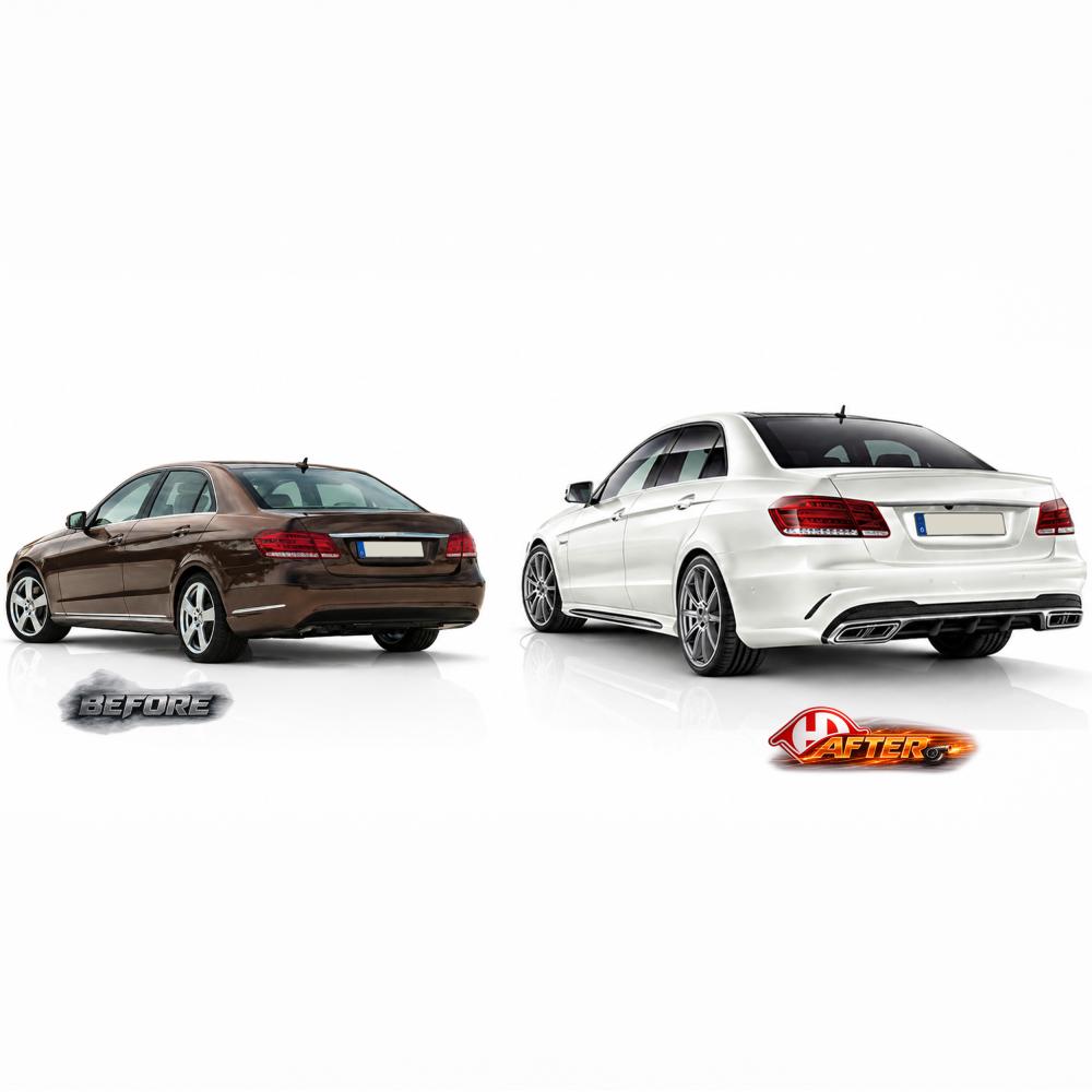 Pare-chocs arrière — Mercedes-Benz E-Classe E220-500 W212 (2013-2016) — vue 3