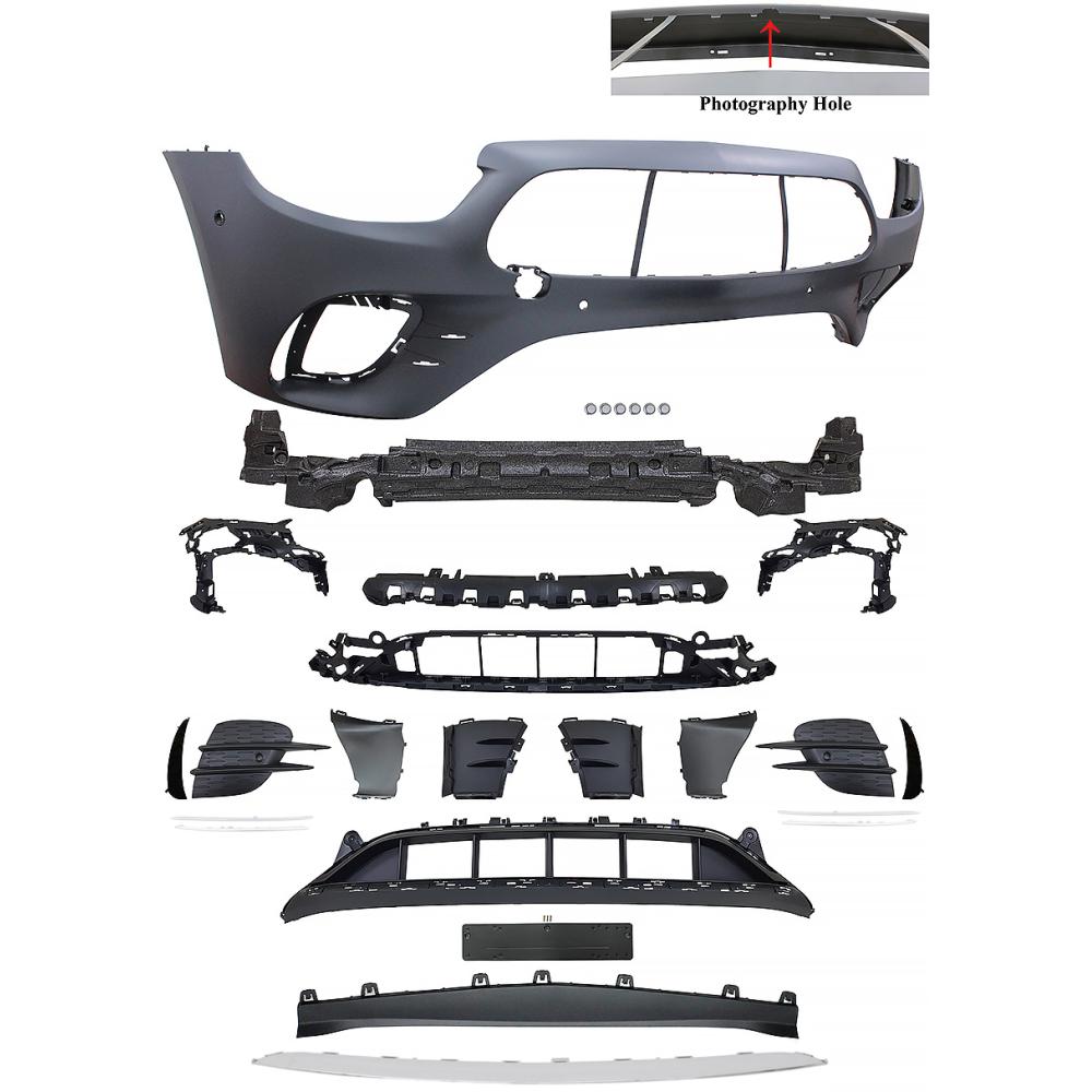 Pare-chocs avant — Mercedes-Benz E-Classe E220-500 W213 (2016-2020) — réf. 1618350