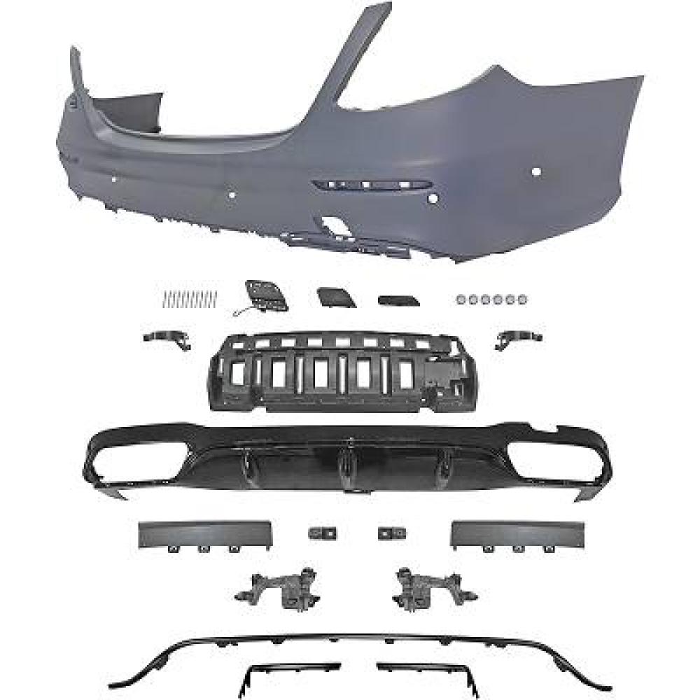Pare-chocs arrière — Mercedes-Benz E-Classe E220-500 W213 (2016-2020) — réf. 1618356