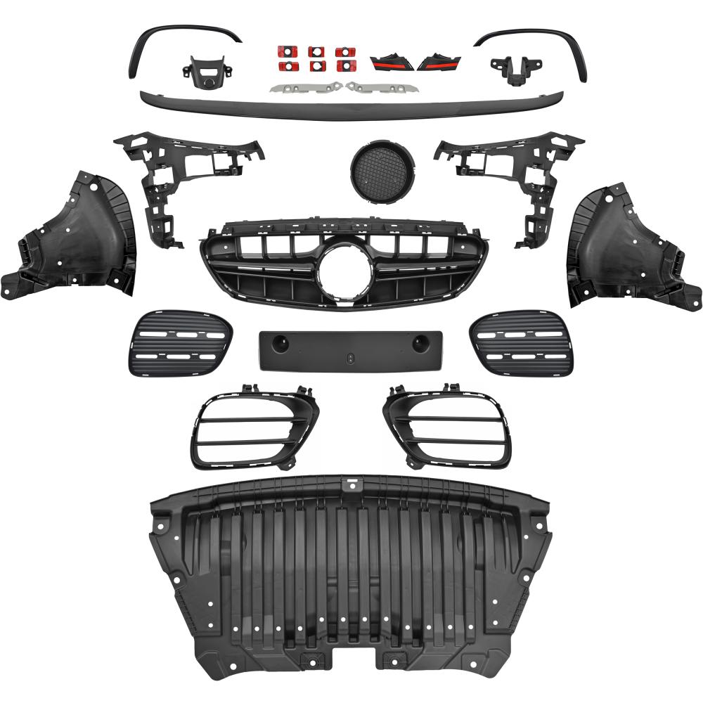 Pare-chocs avant — Mercedes-Benz E-Classe E220-500 W213 (2016-2020) — vue 4