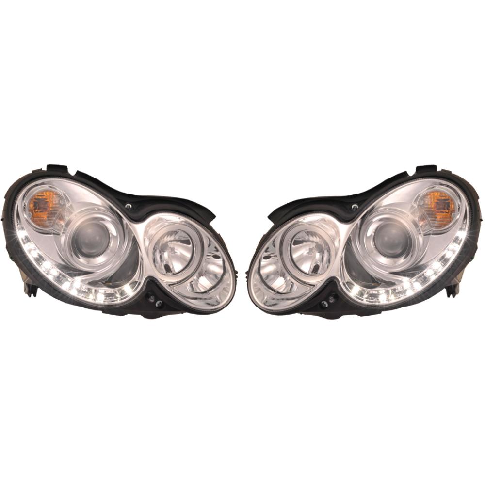 Kit de projecteurs principaux — Mercedes-Benz CLK 200-500 C209 (2002-2009) — réf. 1626385