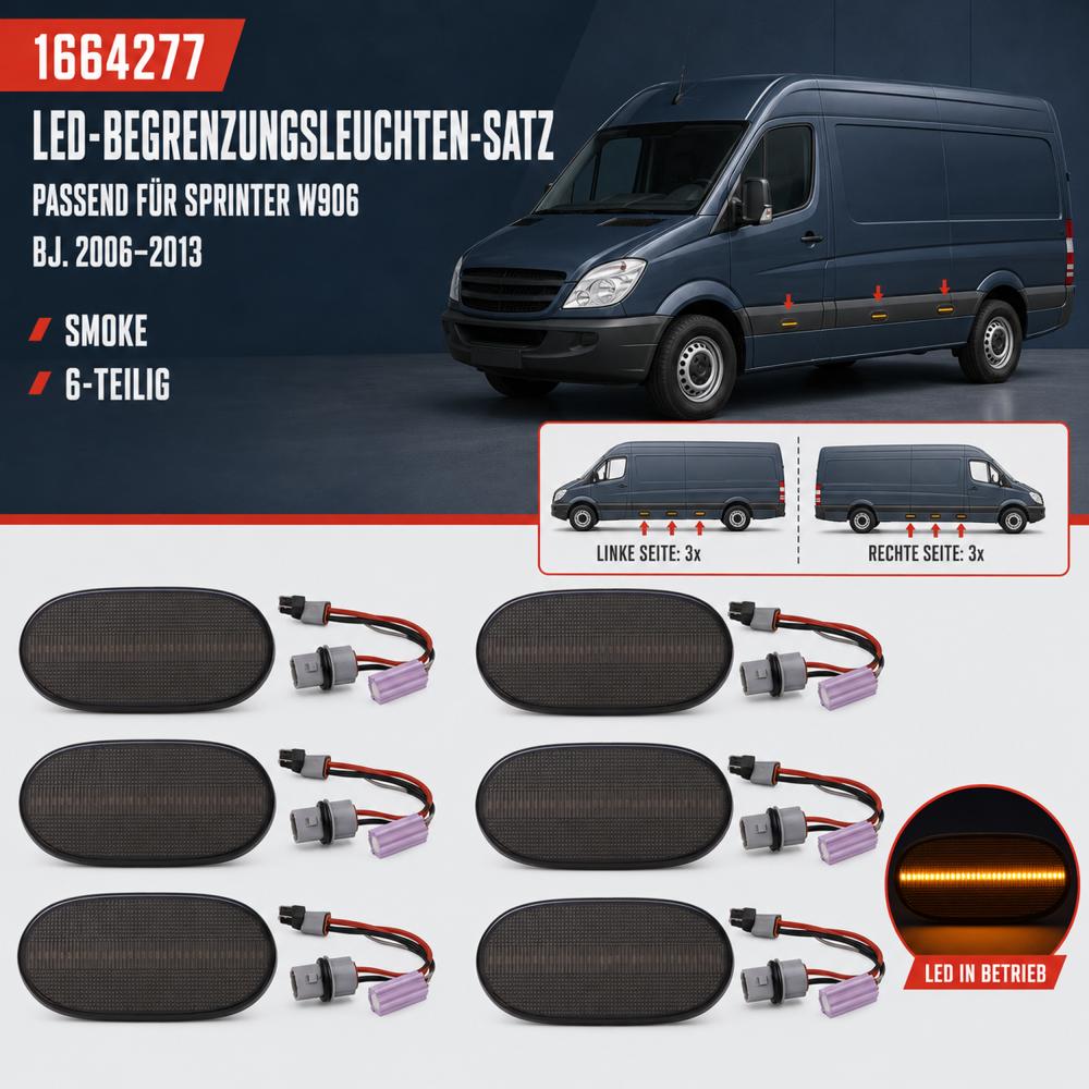 Réflecteur, feu de position/d'encombrement côté conducteur + passager av. — Mercedes-Benz Sprinter (1995-2018) — vue 2