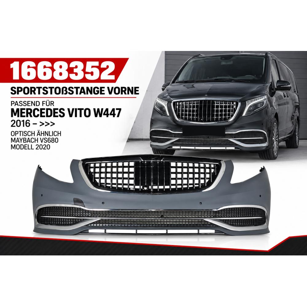 Pare-chocs avant — Mercedes-Benz Vito / V-Class (W447) (2014-…) — vue 3