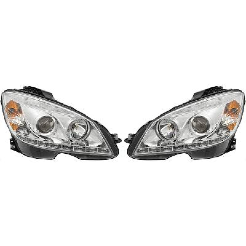 Kit de projecteurs principaux — Mercedes-Benz C-Classe W204 (2007-2011) — réf. 1672480