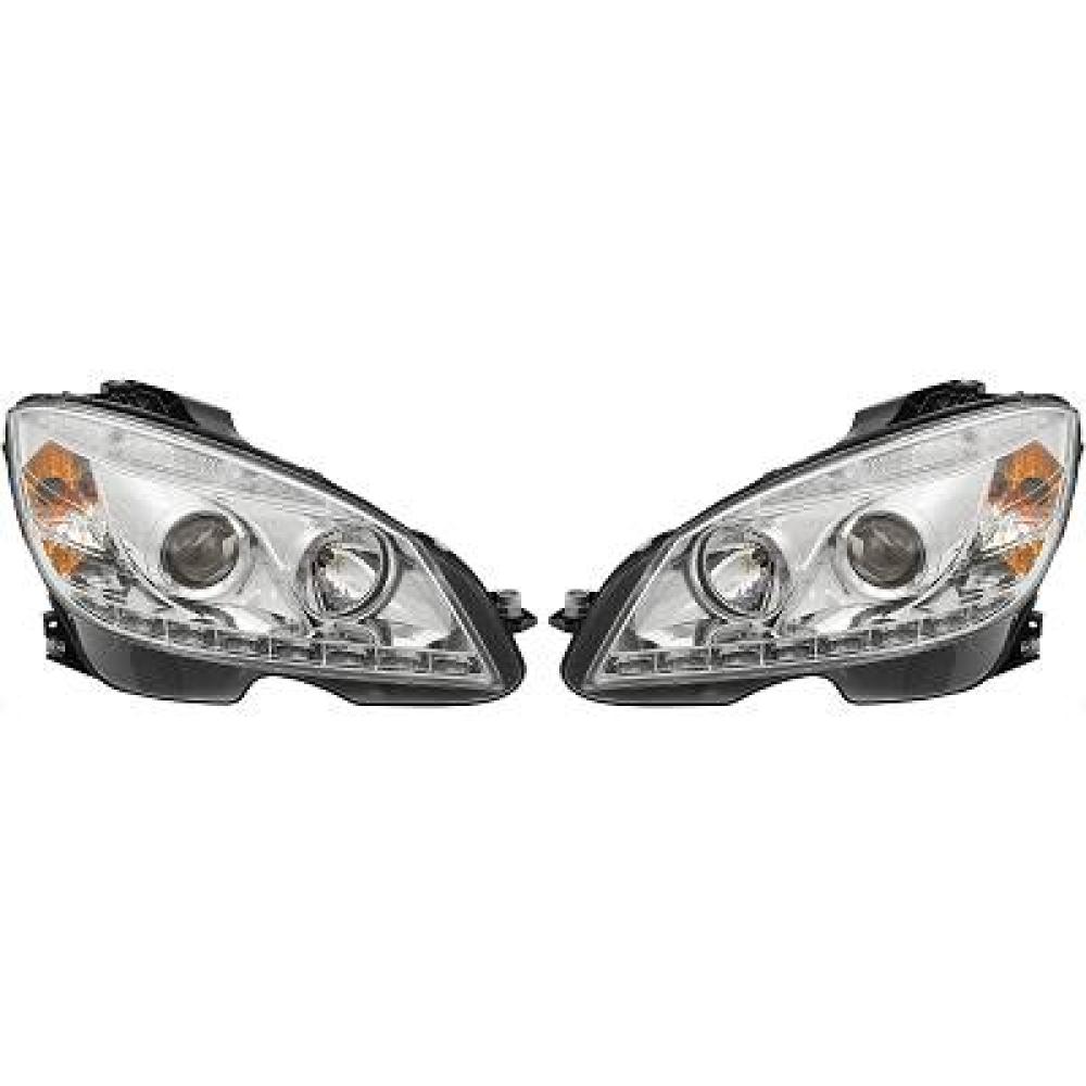 Kit de projecteurs principaux — Mercedes-Benz C-Classe W204 (2007-2011) — réf. 1672485