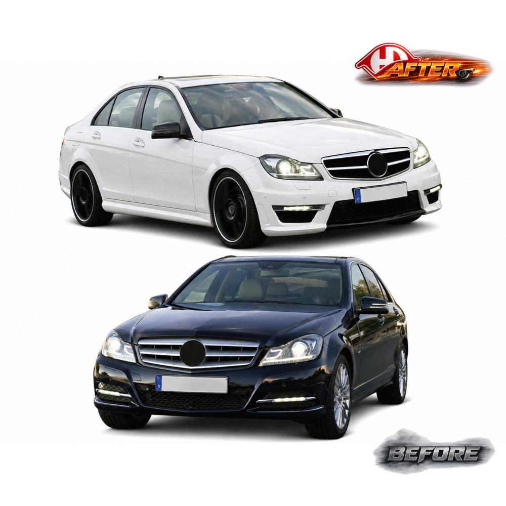 Pare-chocs arrière — Mercedes-Benz C-Classe W204 (2011-2015) — vue 3