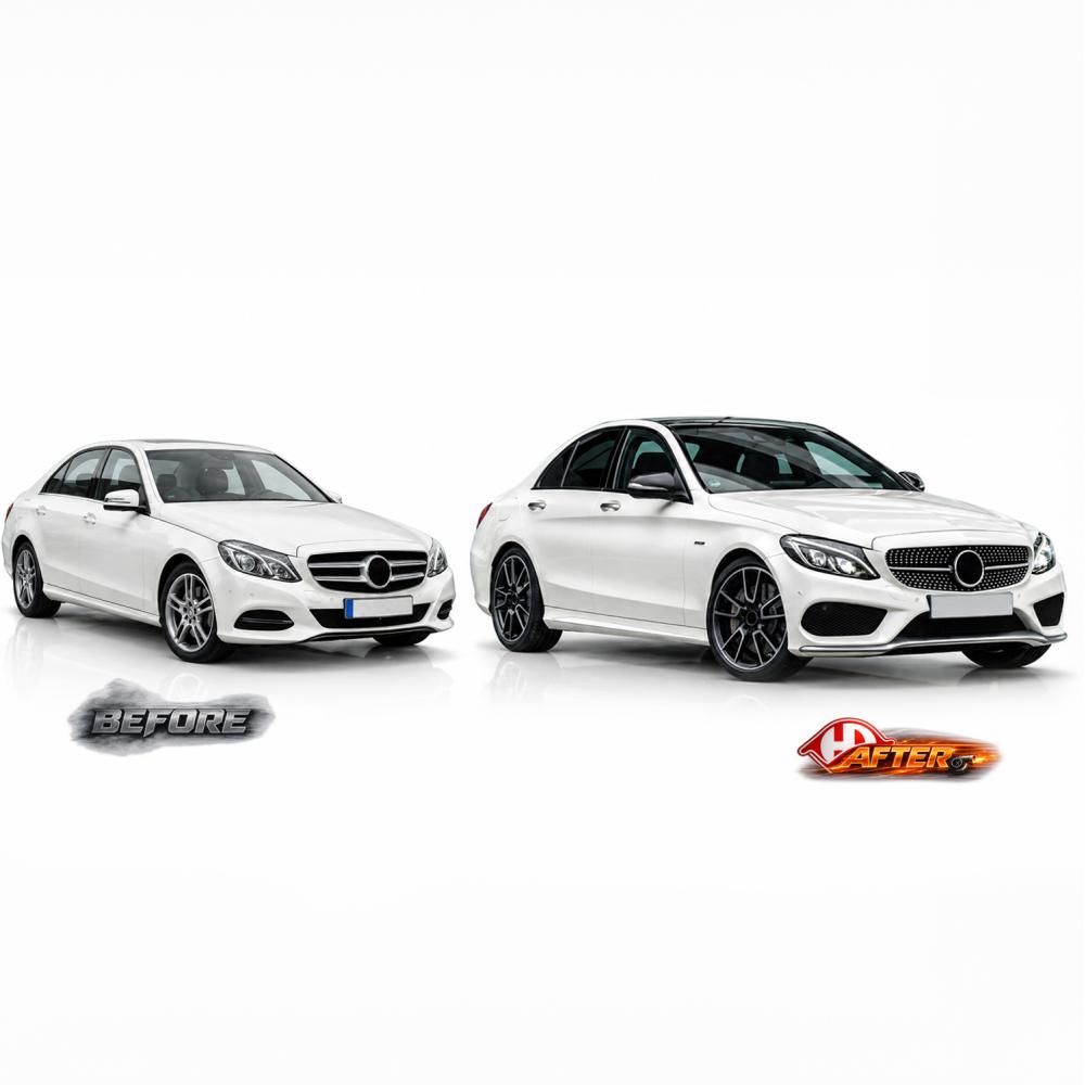 Pare-chocs avant — Mercedes-Benz C-Classe W205 (2014-2018) — vue 3