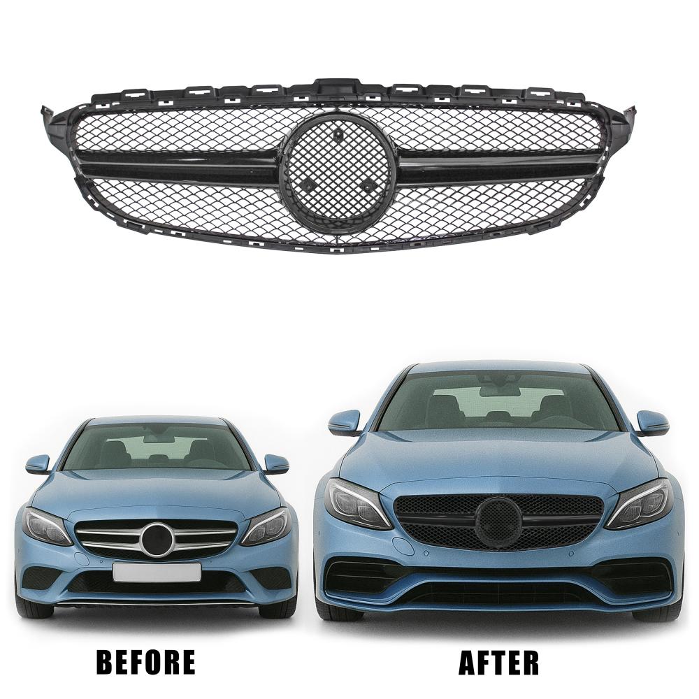 Grille de radiateur — Mercedes-Benz C-Classe W205 (2014-2018) — vue 2