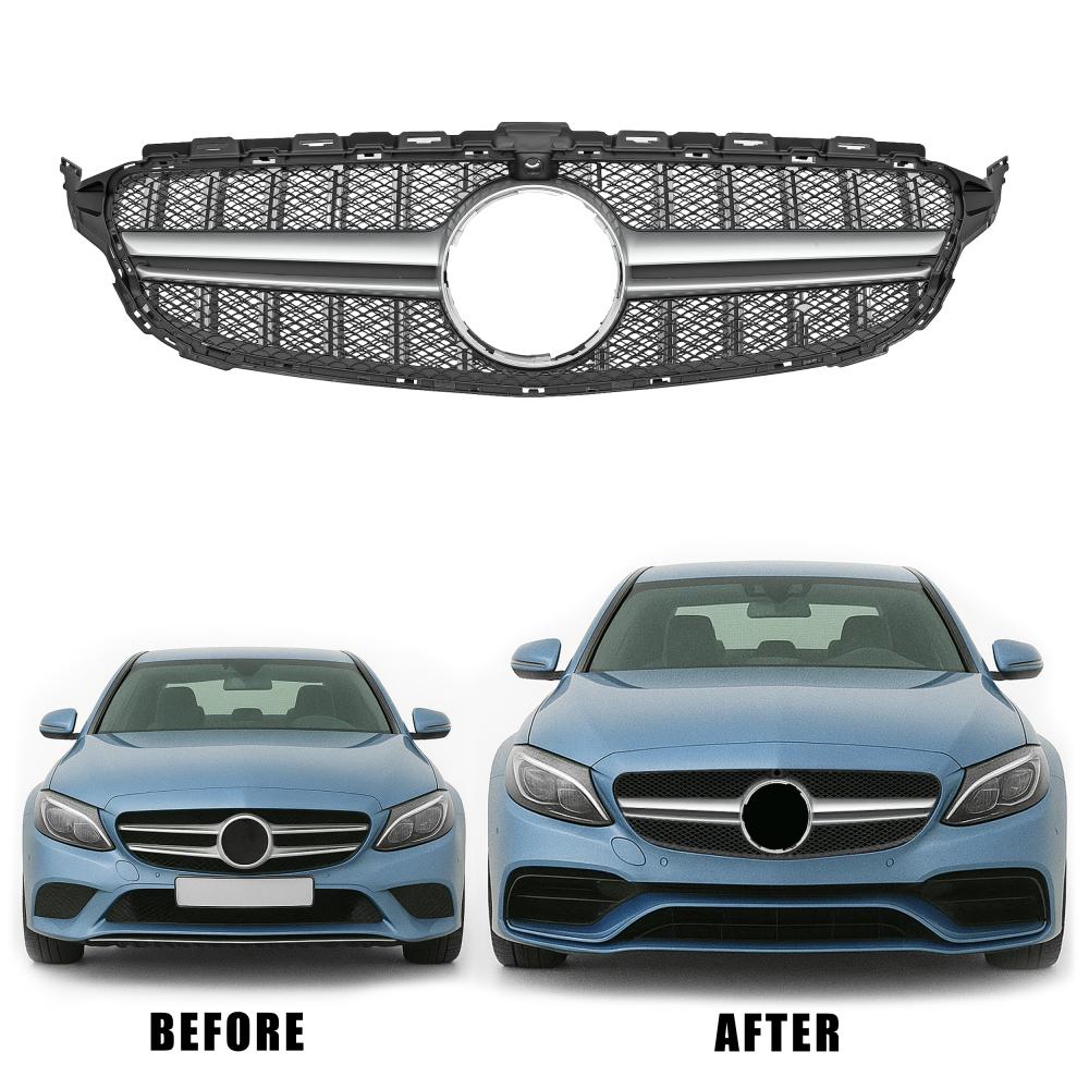 Grille de radiateur — Mercedes-Benz C-Classe W205 (2014-2018) — vue 2