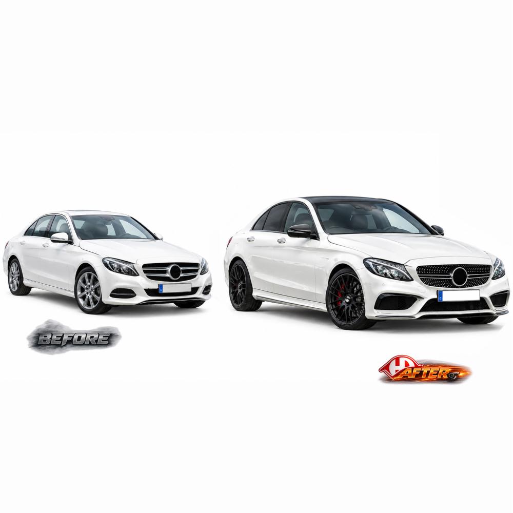Pare-chocs avant — Mercedes-Benz C-Classe W205 (2014-2018) — vue 3