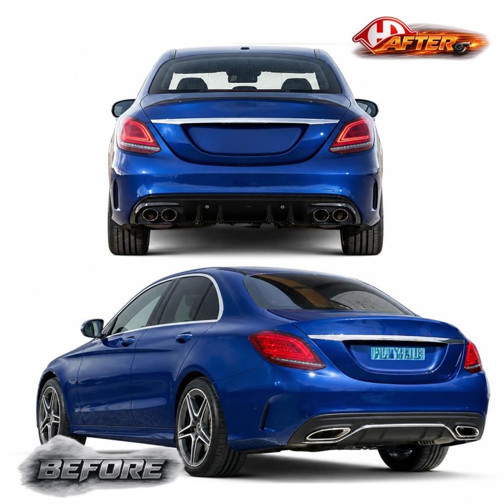 Pare-chocs arrière — Mercedes-Benz C-Classe W205 (2014-2018) — vue 3