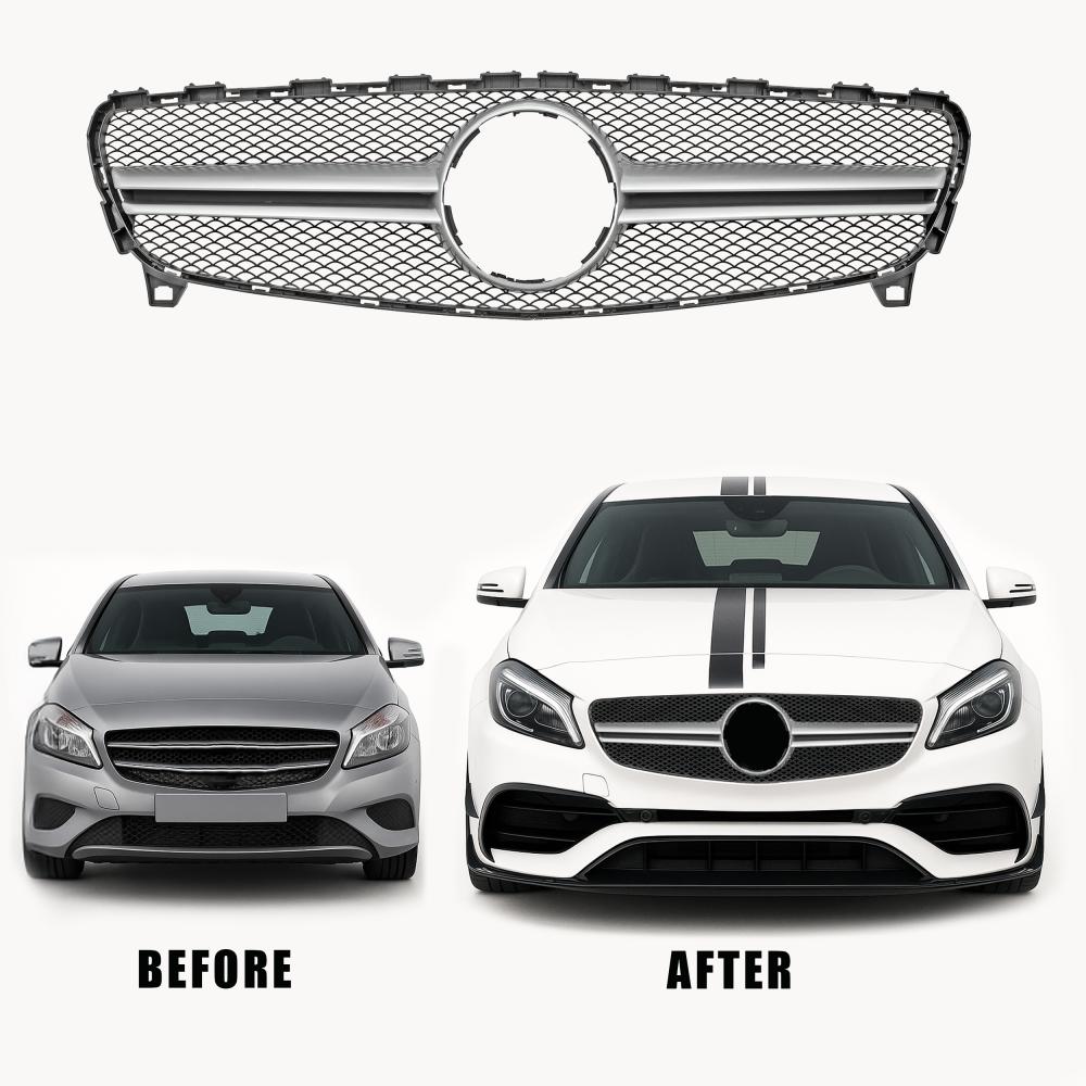 Grille de radiateur — Mercedes-Benz A-Classe W176 AMG Optik (2012-2018) — vue 2