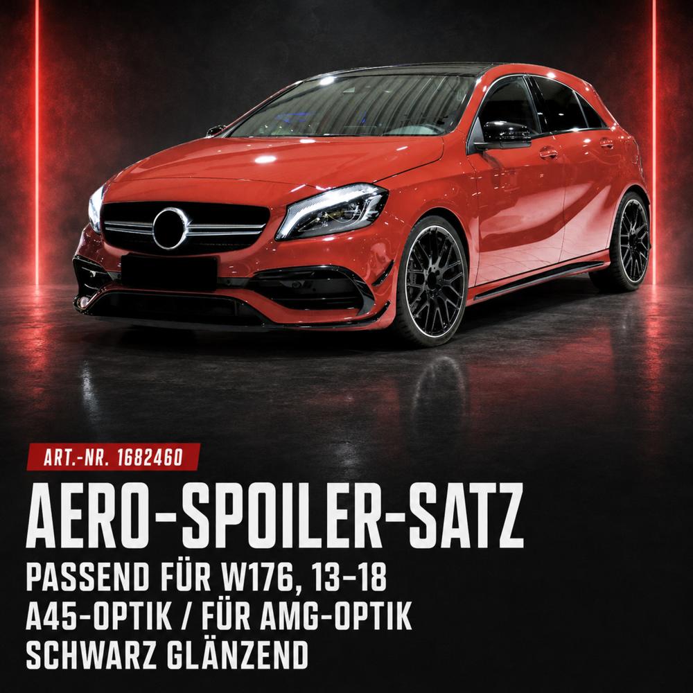 Spoiler avant — Mercedes-Benz A-Classe W176 AMG Optik (2012-2018) — vue 2