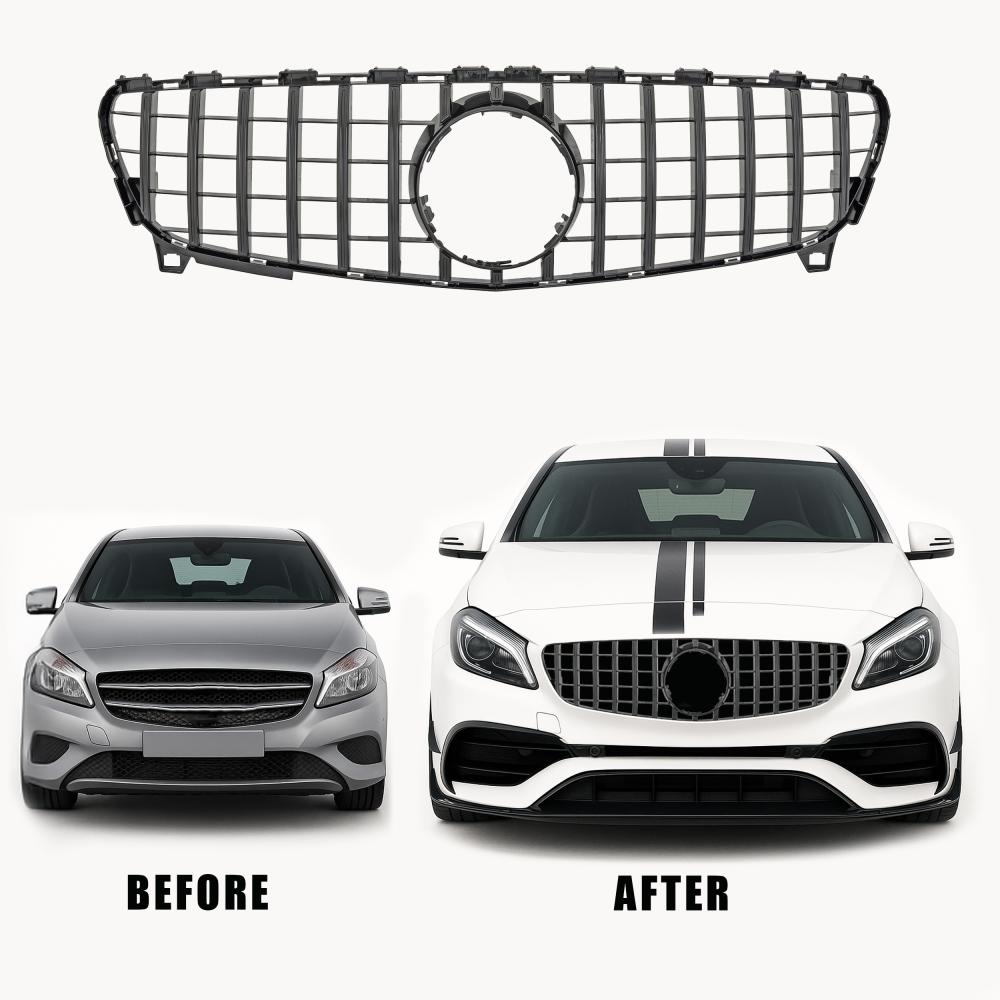 Grille de radiateur — Mercedes-Benz A-Classe W176 AMG Optik (2012-2018) — vue 2