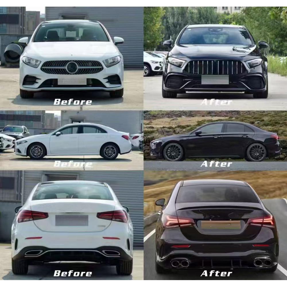 Pare-chocs avant et arrière — Mercedes-Benz A-Classe W177 (2018-2022) — vue 2