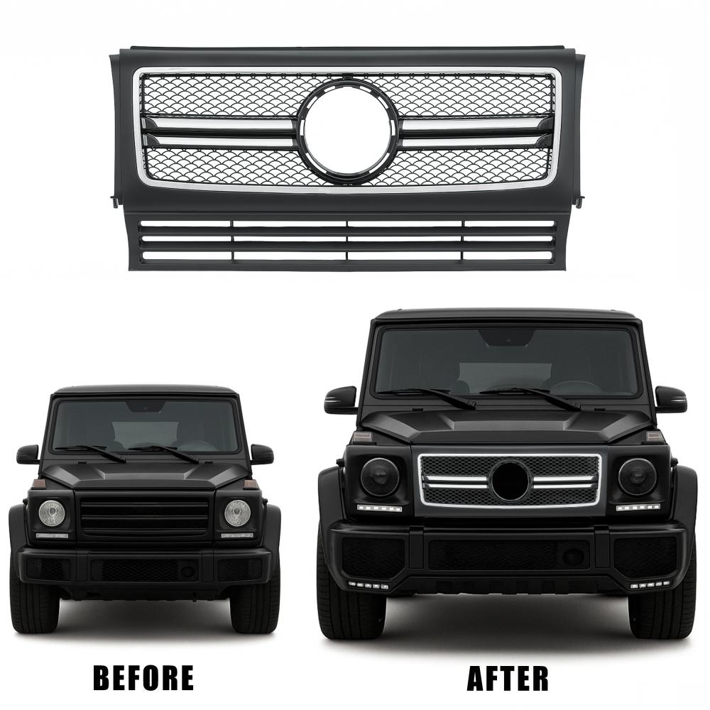 Elément insertable, grille de radiateur — Mercedes-Benz G-Classe W463 (1989-…)
