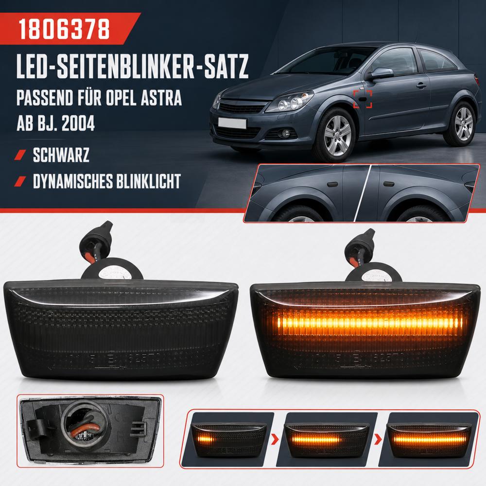 Kit de feux clignotants Montage latéral — Opel Astra H (2004-2009) — vue 2