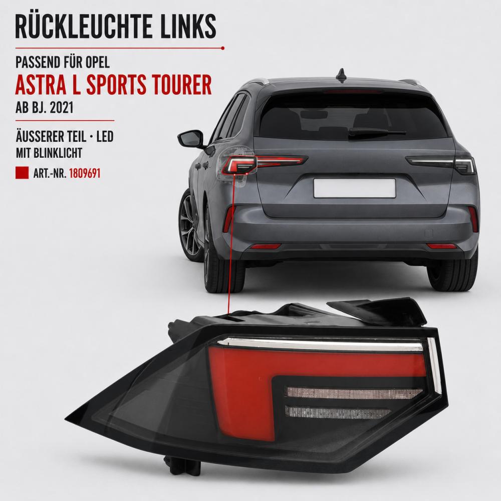 Feu arrière gauche — Opel Astra L Berline/Tourer (2022-…) — vue 2